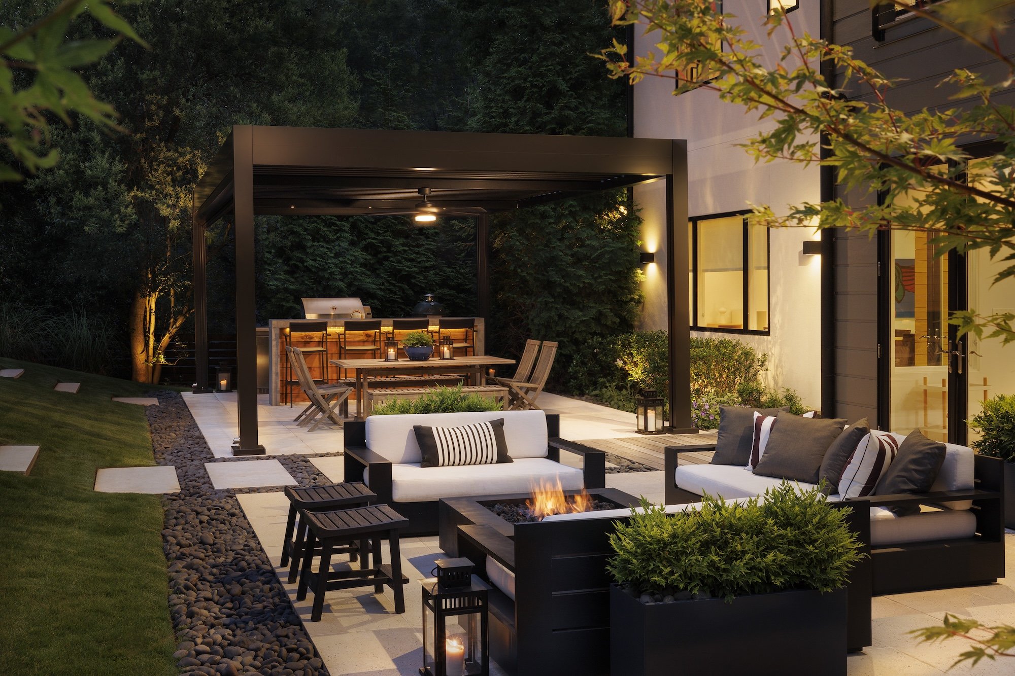 Outdoor living project photographed for ZLM Outdoor Living